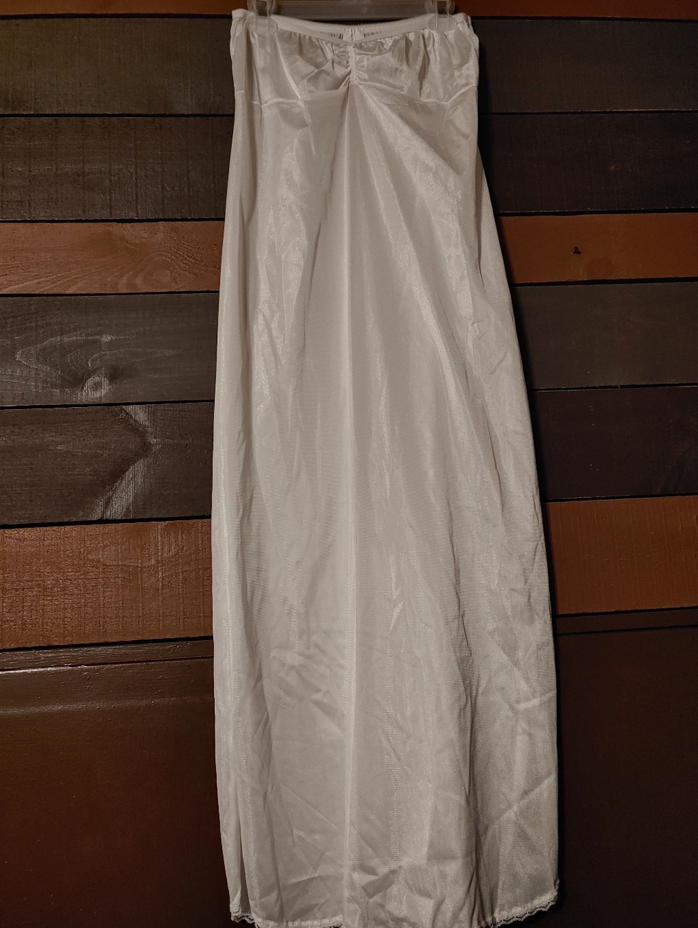 NWOT XL White Strapless Full Long Slip - Picture 5 of 8